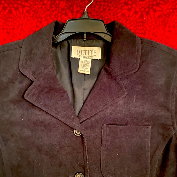 Black Petite Jacket. Three Pockets - Picture 2 of 4